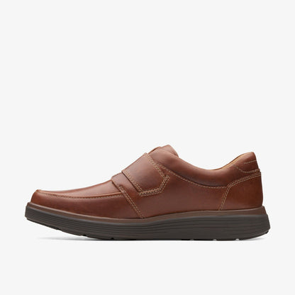 Clarks Hot Sale / Un Abode Strap Loafer Dark Tan Leather