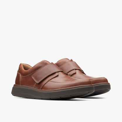 Clarks Hot Sale / Un Abode Strap Loafer Dark Tan Leather