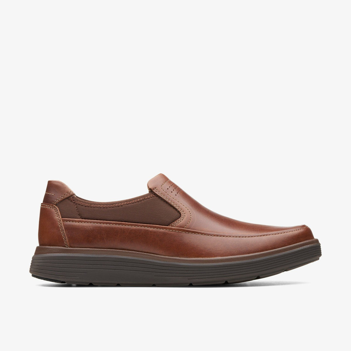 Clarks Special Offer / Un Abode Go Loafer Dark Tan Leather