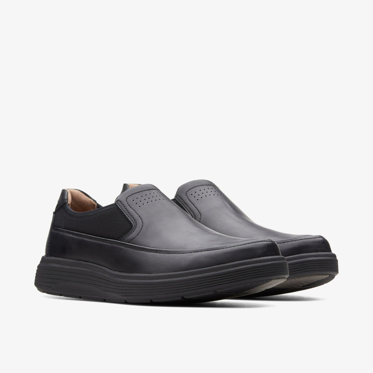 Clarks Featured / Un Abode Go Loafer Black Leather