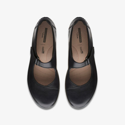 Clarks Everyday / Hope Henley Black Leather
