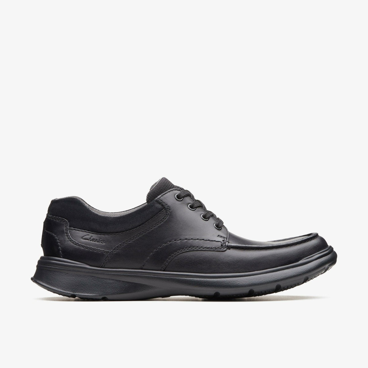 Clarks Popular / Cotrell Edge Black Smooth Leather