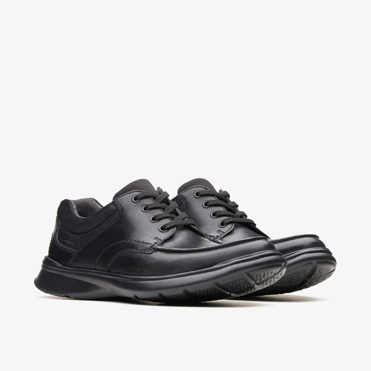 Clarks Popular / Cotrell Edge Black Smooth Leather