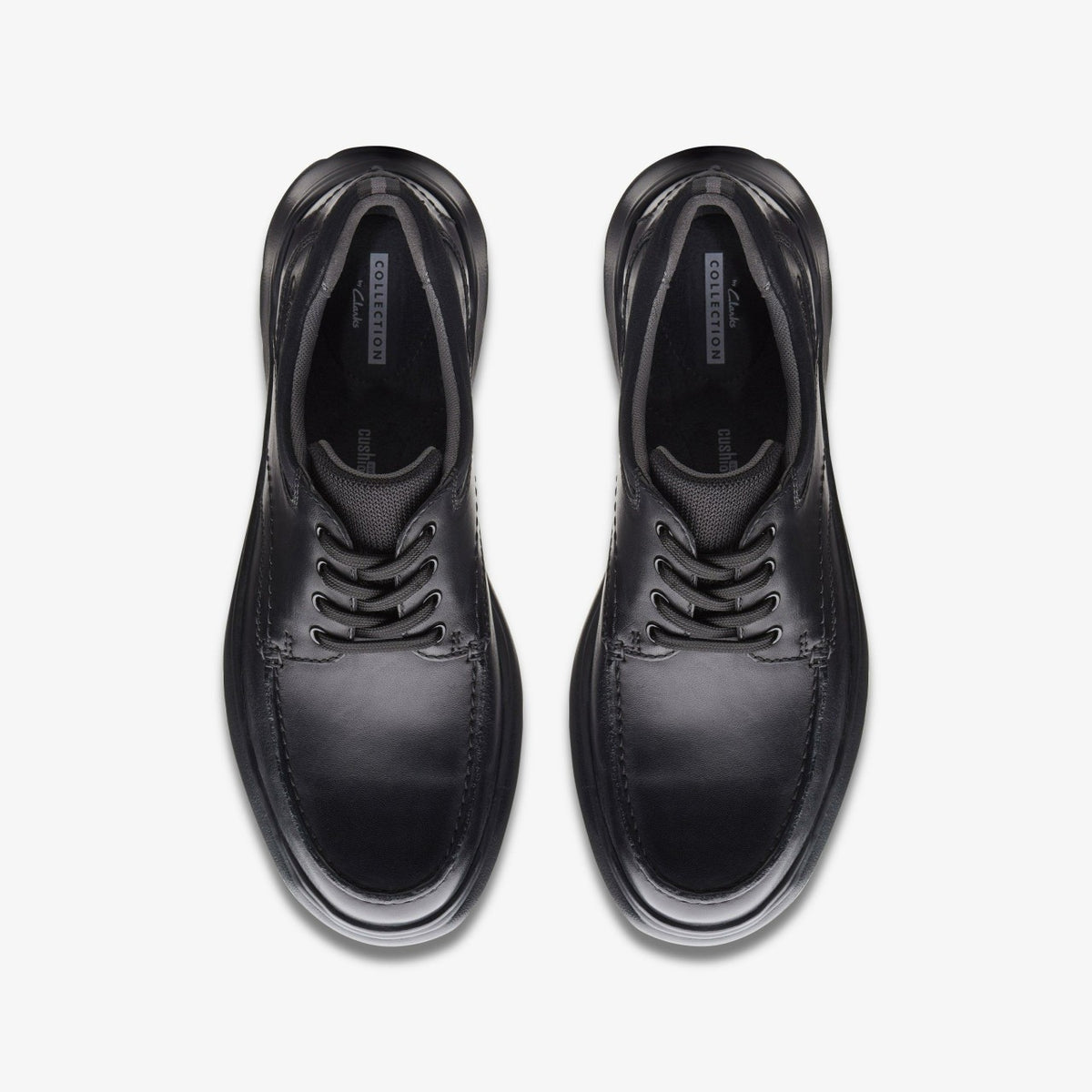 Clarks Popular / Cotrell Edge Black Smooth Leather