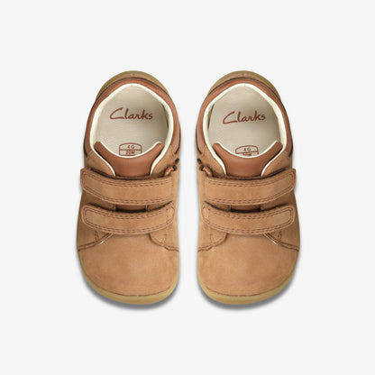 Clarks New / Roamer Craft Toddler Tan Leather