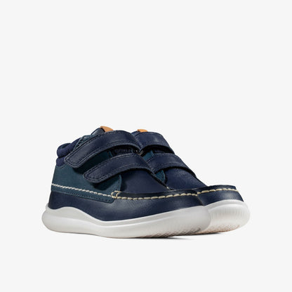 Clarks Top Pick / Crest Tuktu Toddler Navy Leather