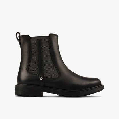 Clarks Classic / Astrol Orin Kid Black Leather