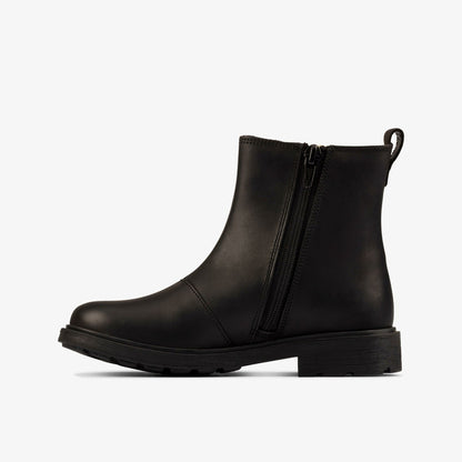 Clarks Classic / Astrol Orin Kid Black Leather
