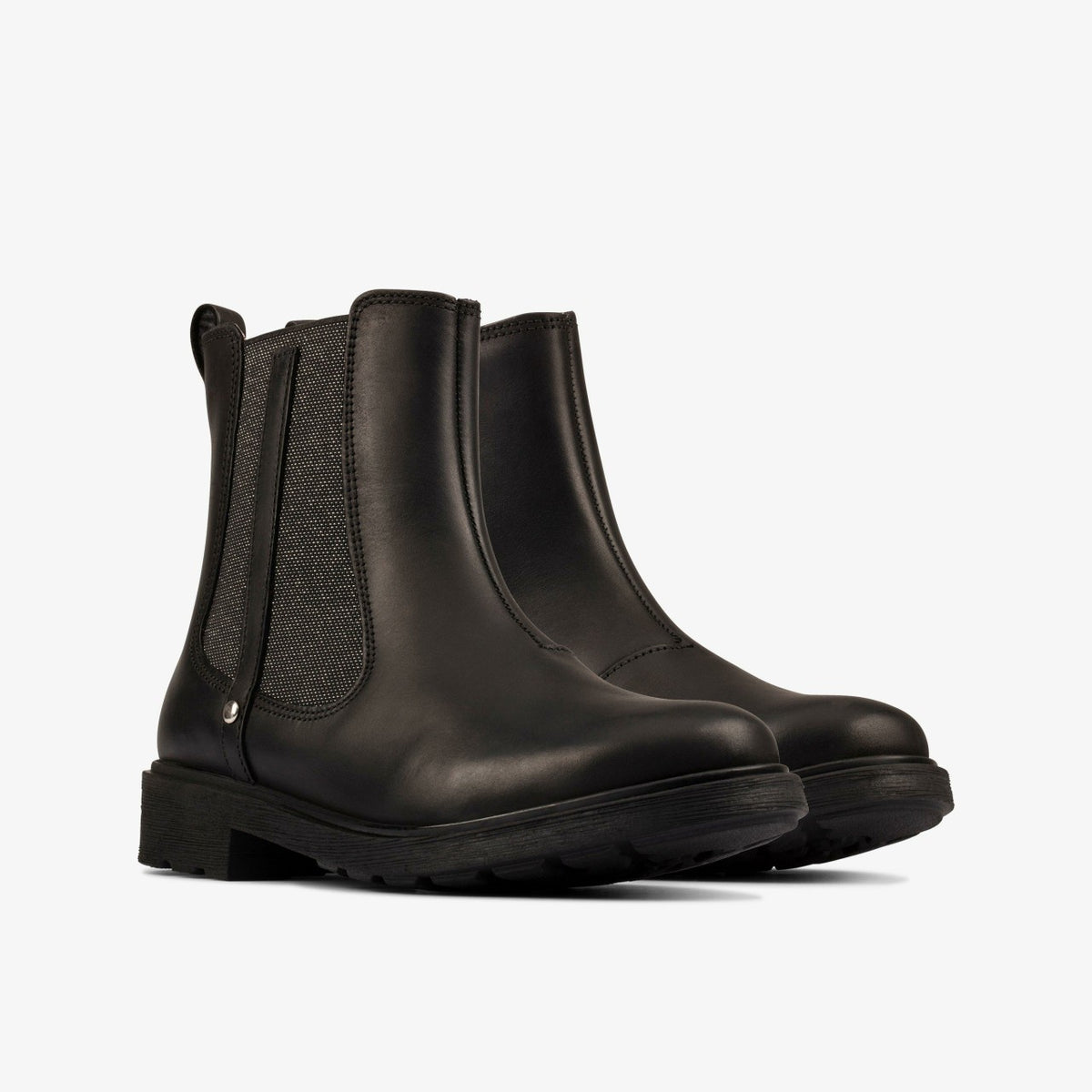 Clarks Classic / Astrol Orin Kid Black Leather