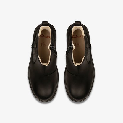 Clarks Classic / Astrol Orin Kid Black Leather
