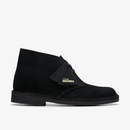 Clarks New / Desert Boot Black Suede