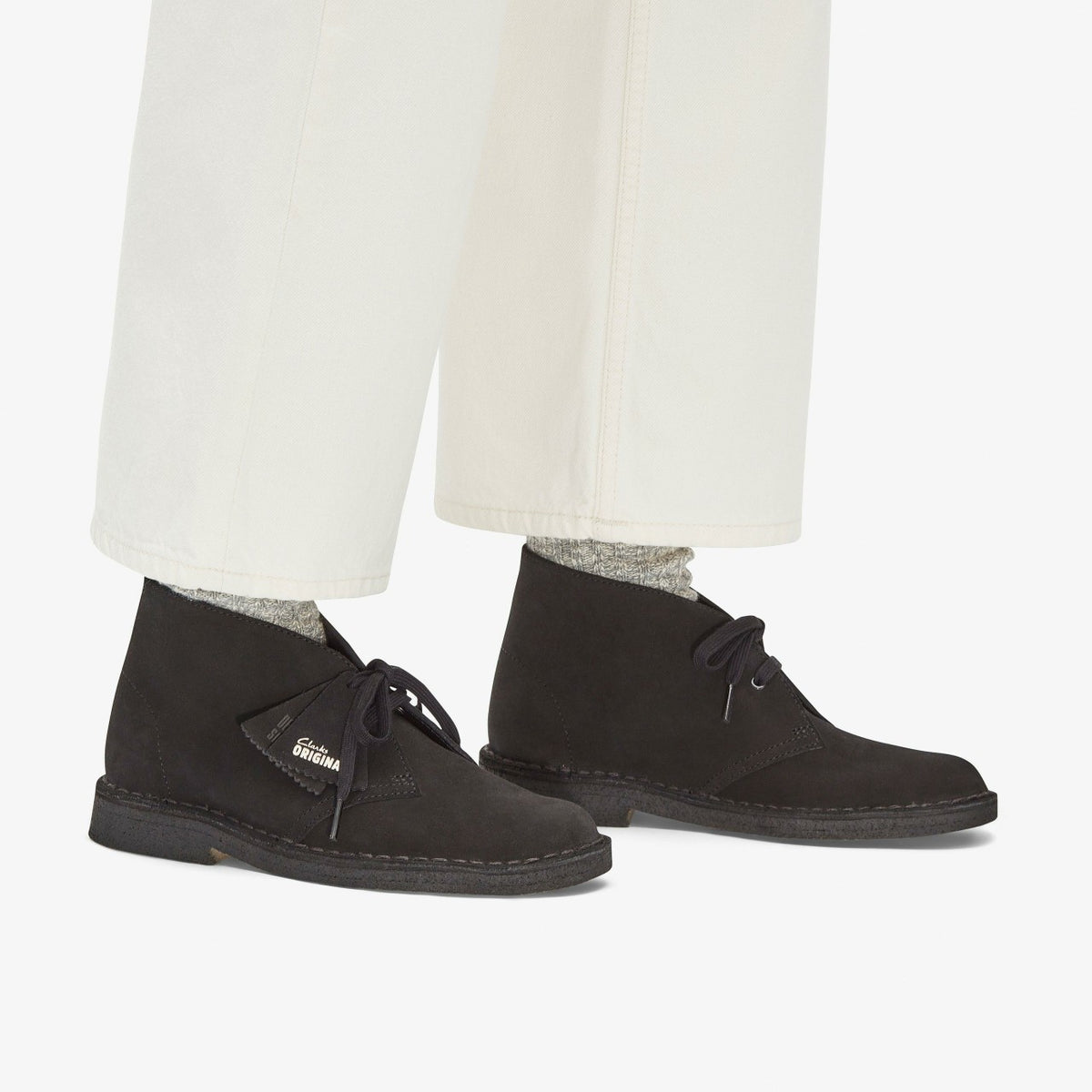Clarks New / Desert Boot Black Suede