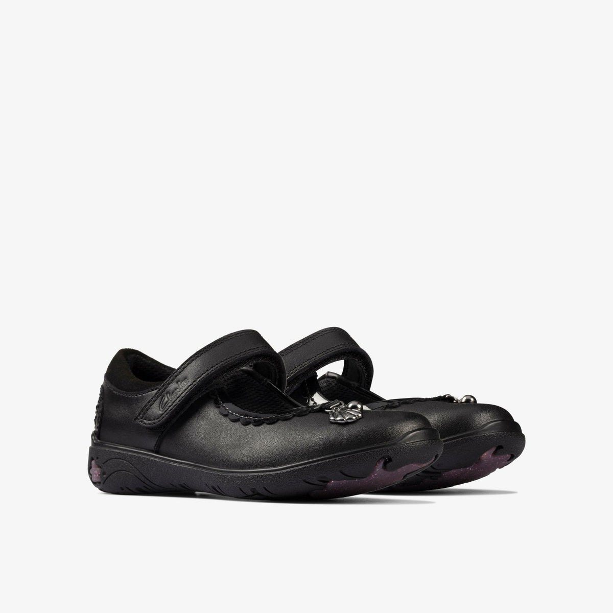Clarks Deals / Sea Shimmer Toddler Black Leather