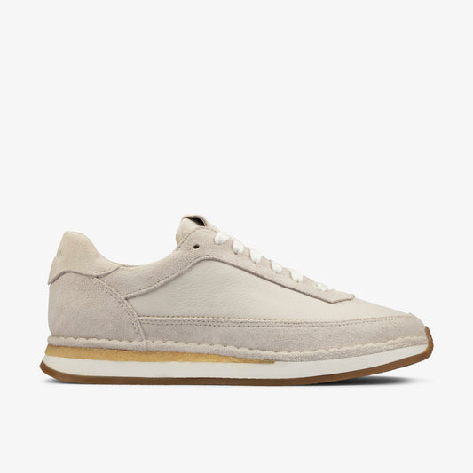Clarks Discount / Craft Run Lace White Suede