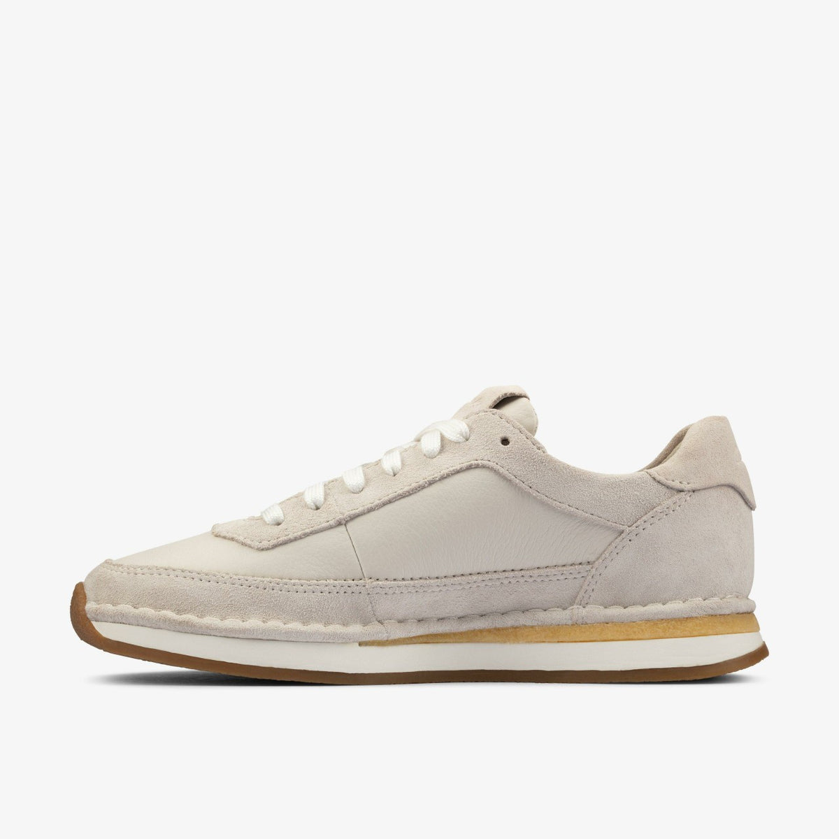 Clarks Discount / Craft Run Lace White Suede
