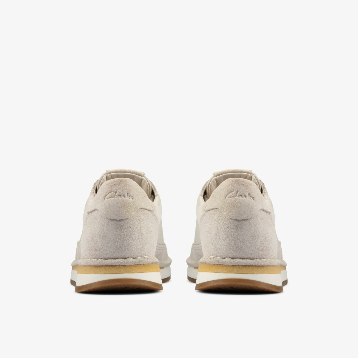 Clarks Discount / Craft Run Lace White Suede