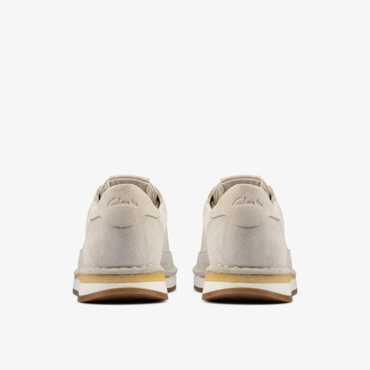 Clarks Discount / Craft Run Lace White Suede