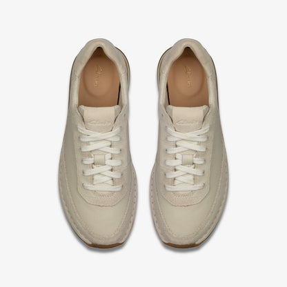 Clarks Discount / Craft Run Lace White Suede