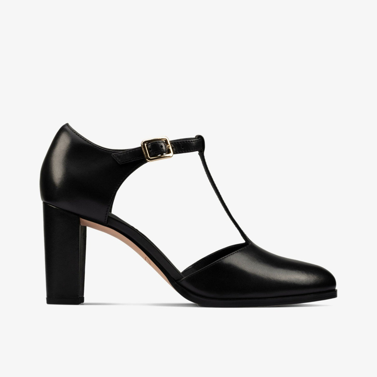 Clarks Sale / Kaylin 85 T Bar Black Leather