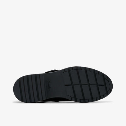 Clarks Hot Sale / Loxham Walk Youth Black Leather