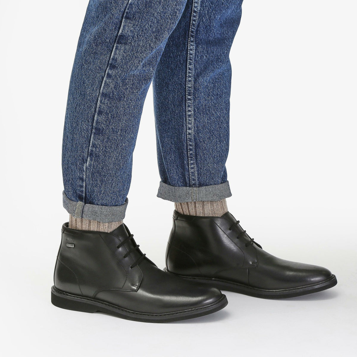 Clarks Hot Sale / Atticus LT Hi GORE-TEX Black Leather