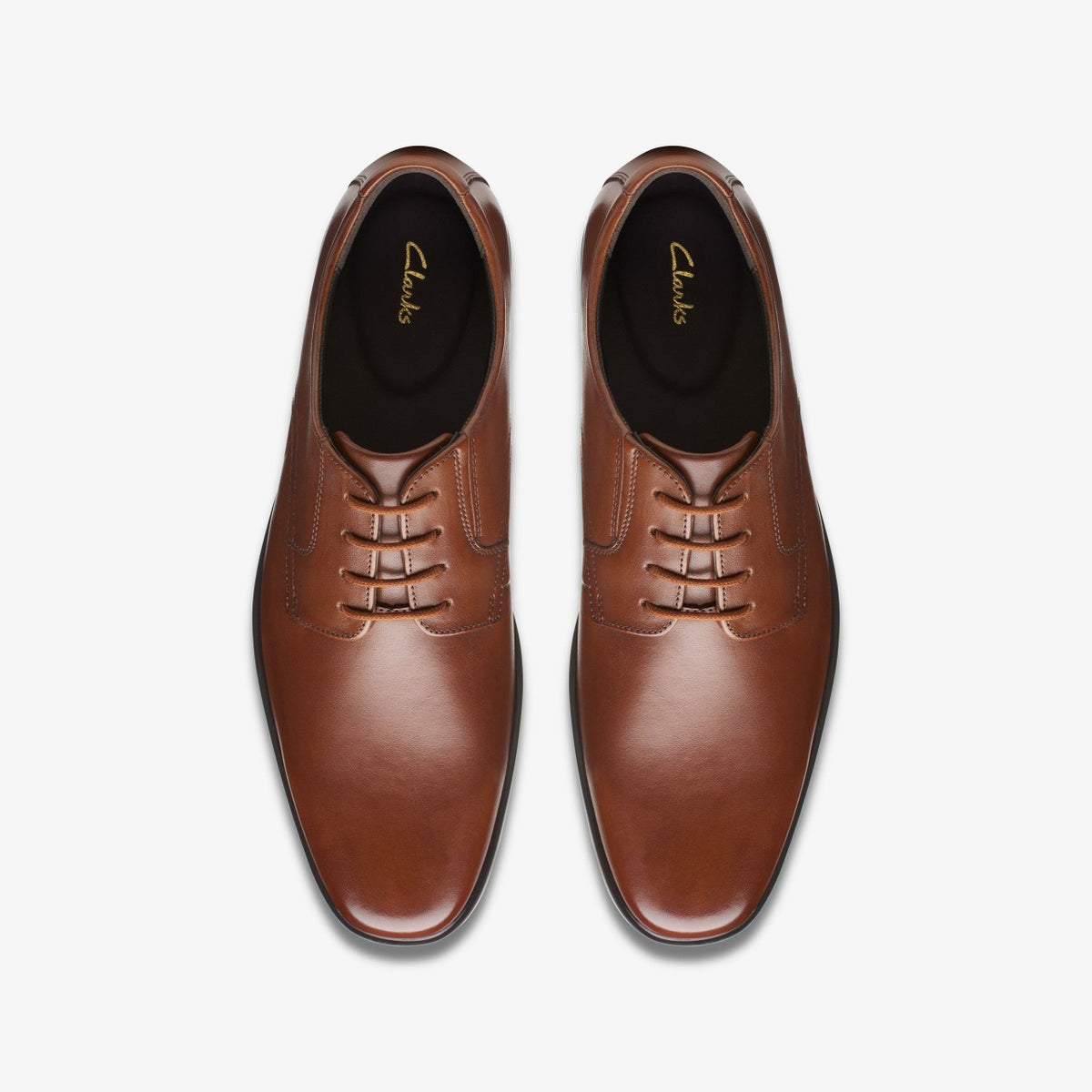 Clarks Latest / Howard Walk Dark Tan Leather