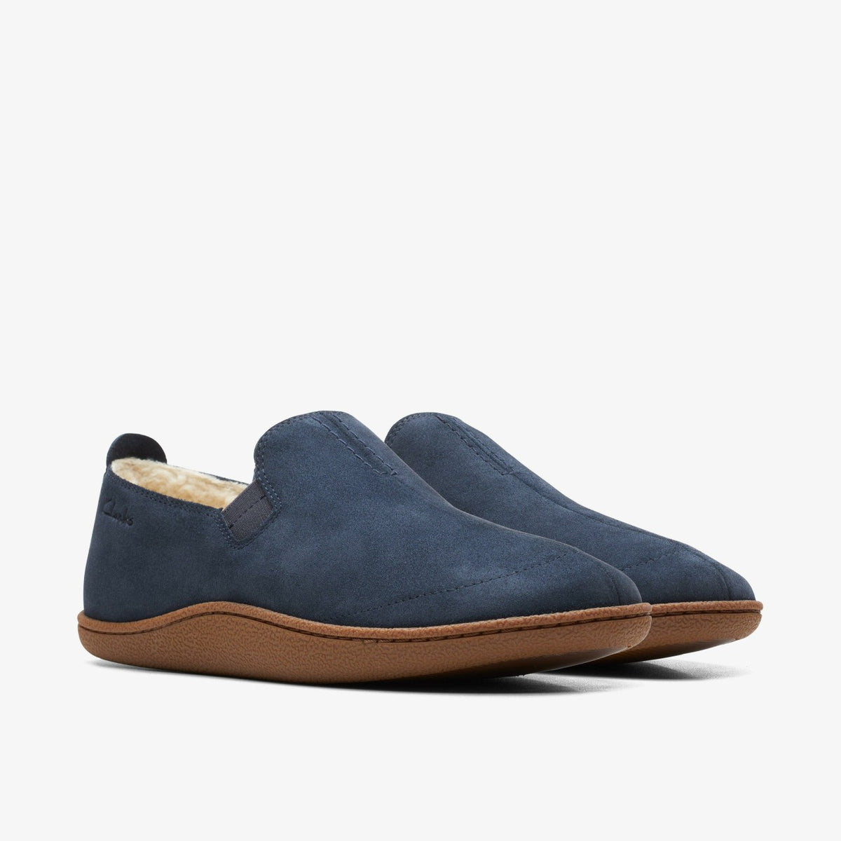 Clarks Trusted / Home Mocc Slipper Navy Suede