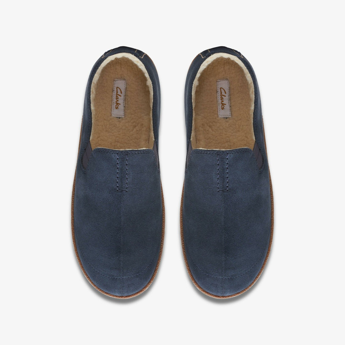Clarks Trusted / Home Mocc Slipper Navy Suede