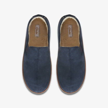 Clarks Trusted / Home Mocc Slipper Navy Suede