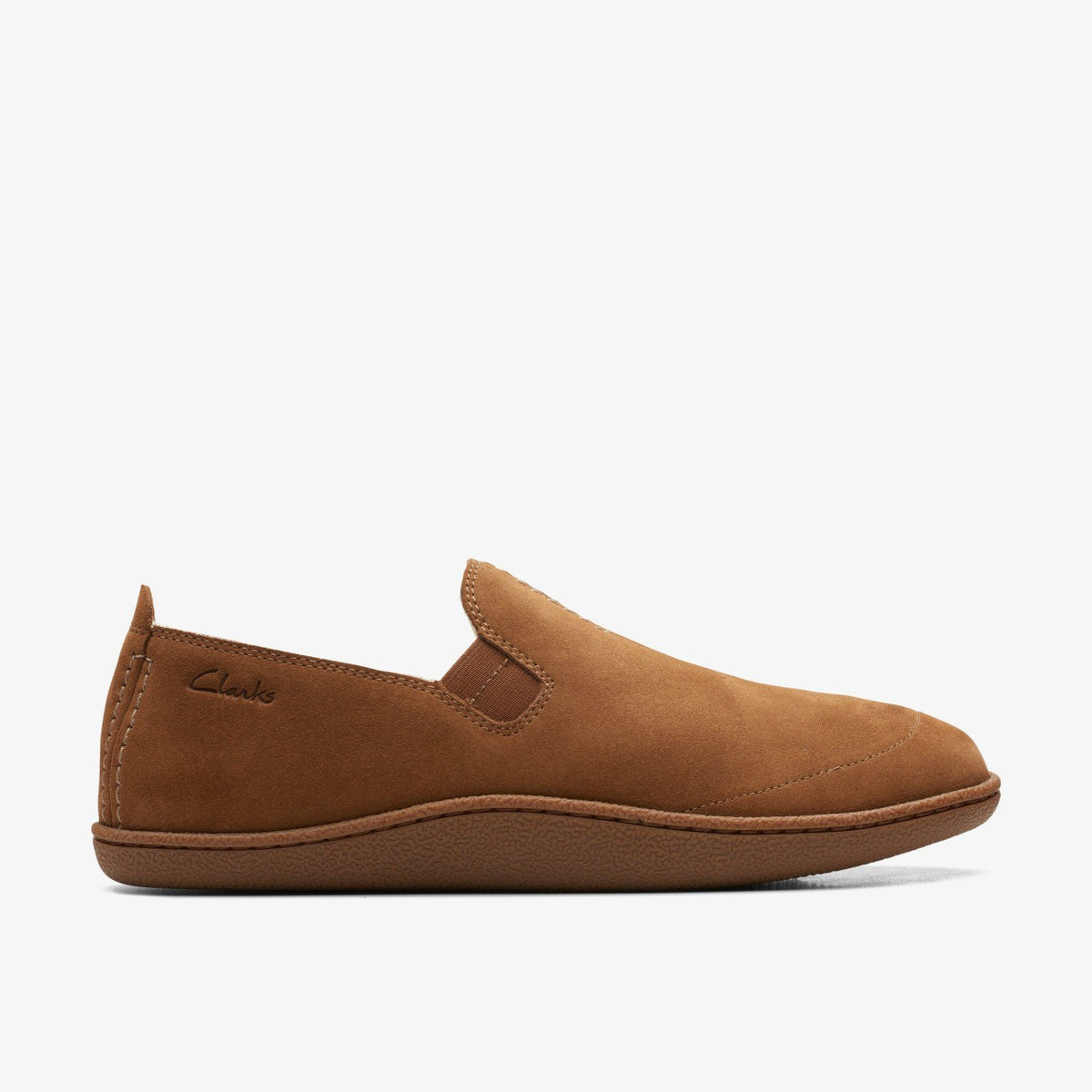 Clarks Quality / Home Mocc Slipper Tan Suede