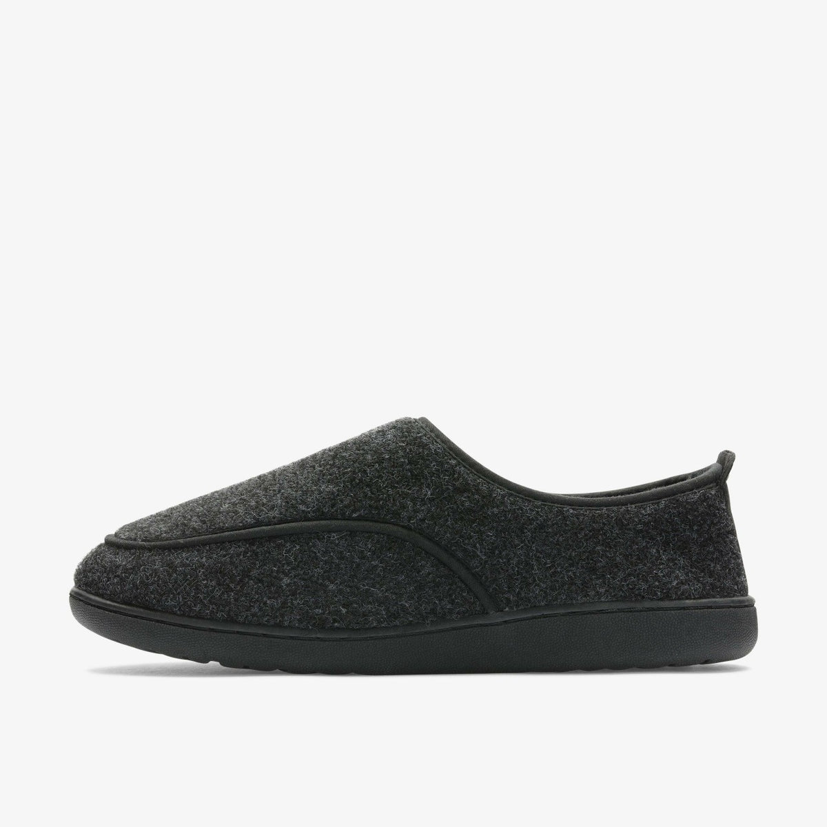 Clarks Hot Sale / King Riptape Slipper Dark Grey Felt