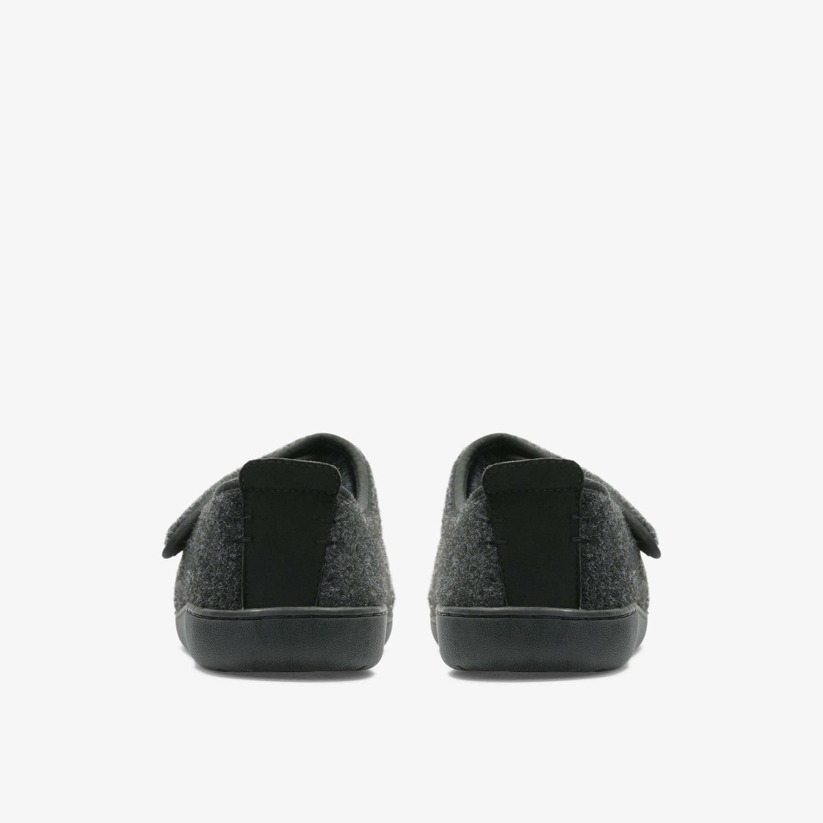 Clarks Hot Sale / King Riptape Slipper Dark Grey Felt