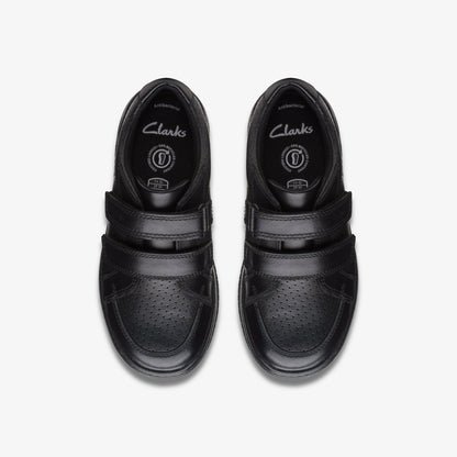 Clarks Customer Favorite / Fawn Strap Kid Black Leather