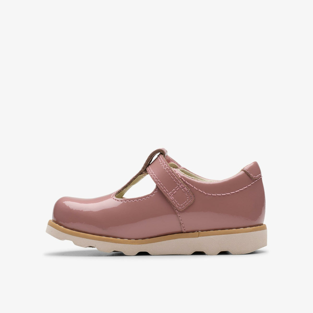 Clarks Sale / Crown Teen Toddler Dusty Pink Patent