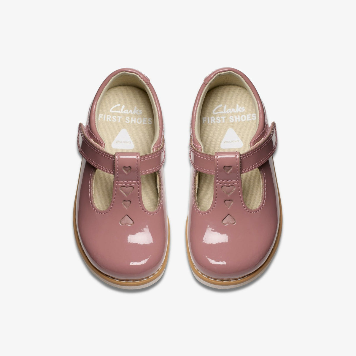Clarks Sale / Crown Teen Toddler Dusty Pink Patent