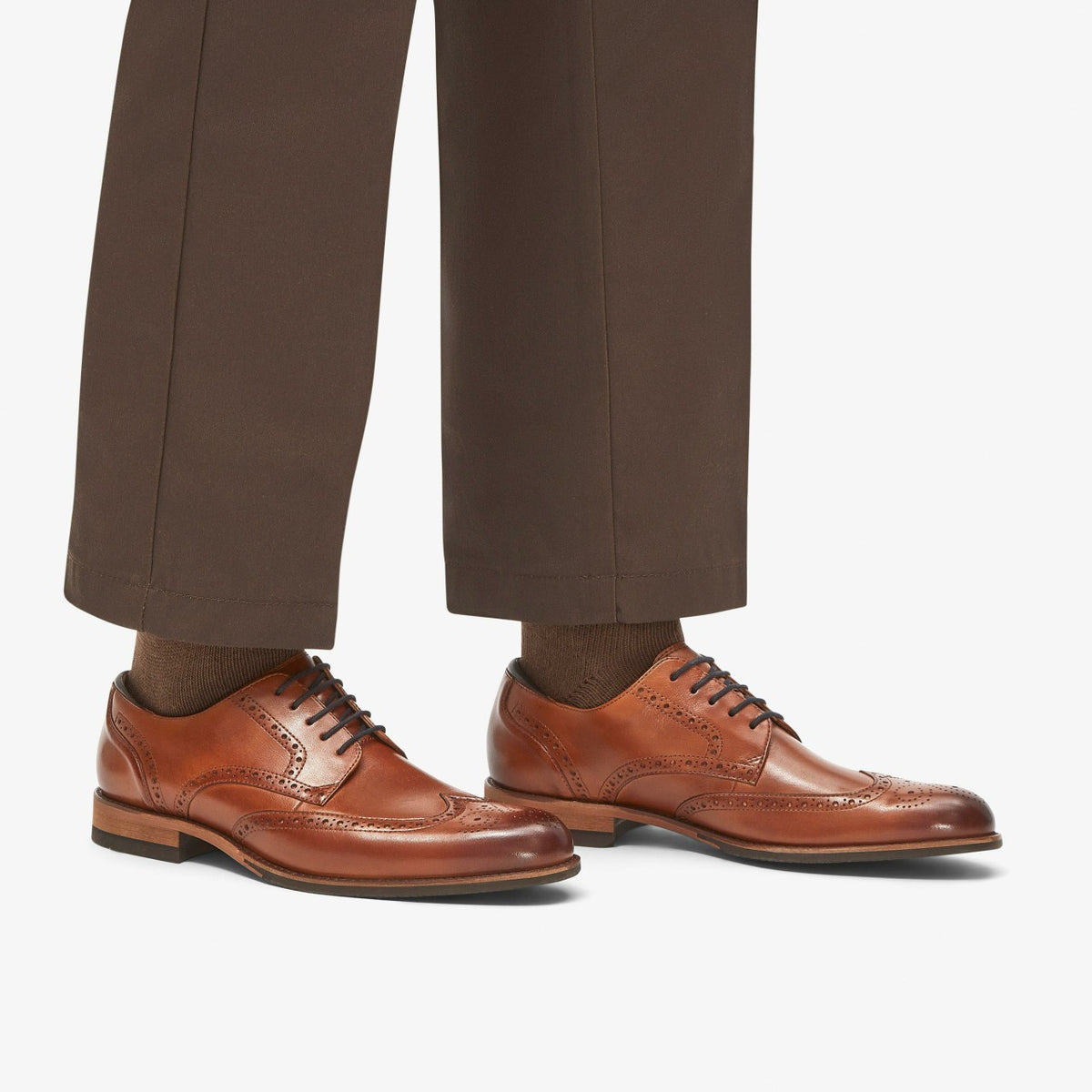 Clarks Featured / Craft Arlo Limit Brogue Tan Leather