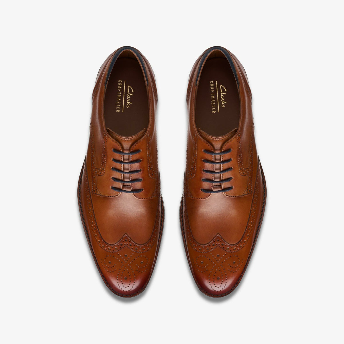 Clarks Featured / Craft Arlo Limit Brogue Tan Leather