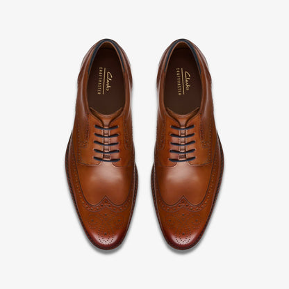 Clarks Featured / Craft Arlo Limit Brogue Tan Leather