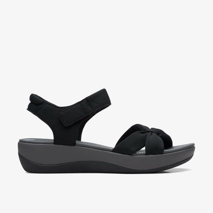 Clarks Latest / Arla Shore Black Textile