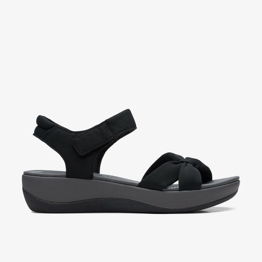 Clarks Latest / Arla Shore Black Textile