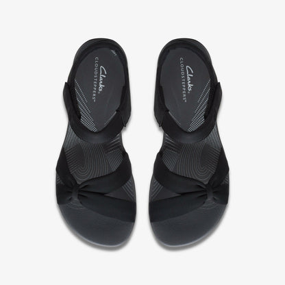 Clarks Latest / Arla Shore Black Textile