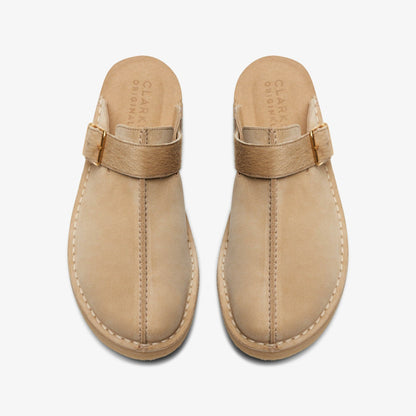 Clarks New / Trek Mule Taupe Interest
