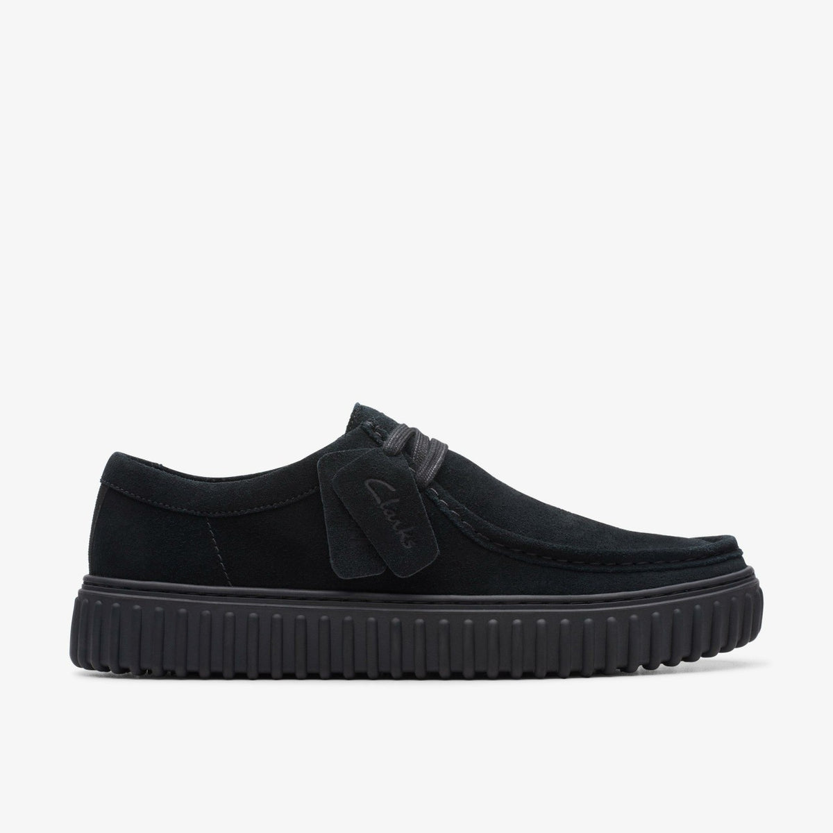 Clarks Premium / Torhill Lo Black Suede