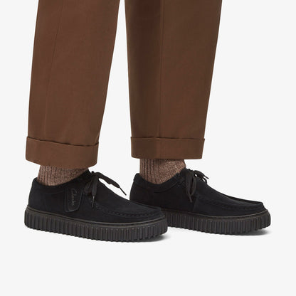 Clarks Premium / Torhill Lo Black Suede
