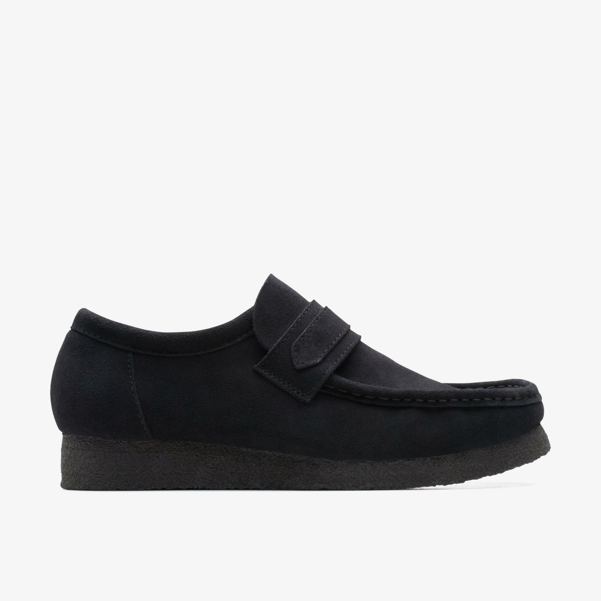 Clarks Hot Sale / Wallabee Loafer Black Suede