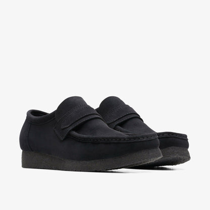 Clarks Hot Sale / Wallabee Loafer Black Suede