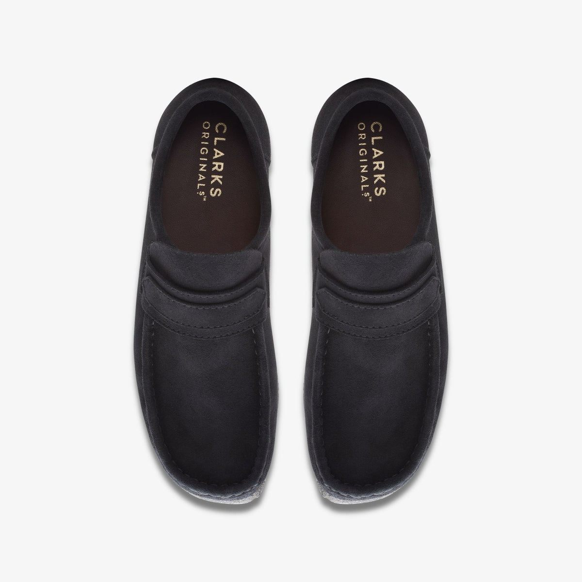 Clarks Hot Sale / Wallabee Loafer Black Suede