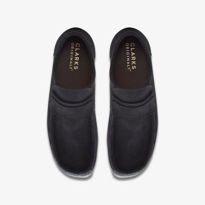 Clarks Hot Sale / Wallabee Loafer Black Suede