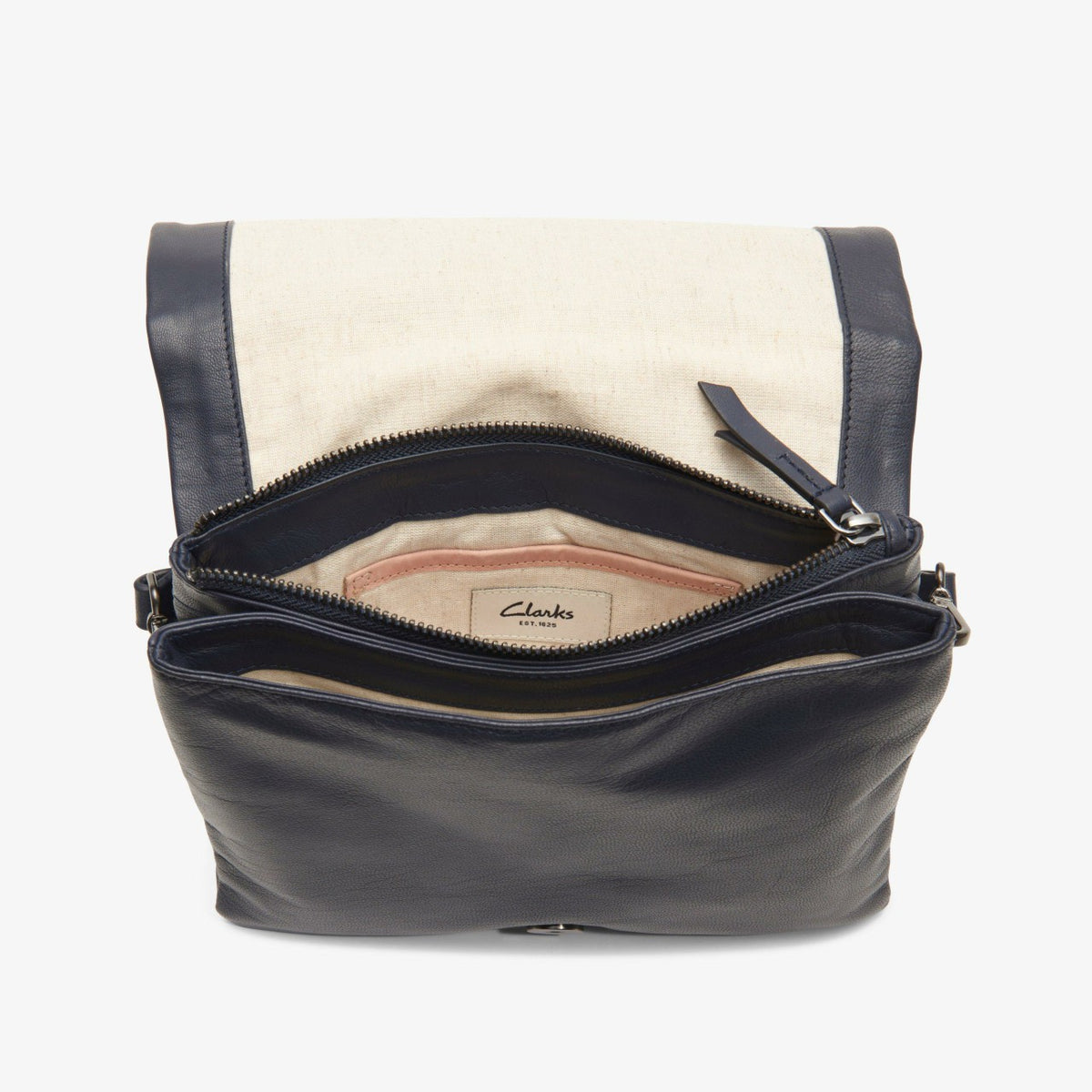 Clarks Popular / Treen Medium Navy Leather