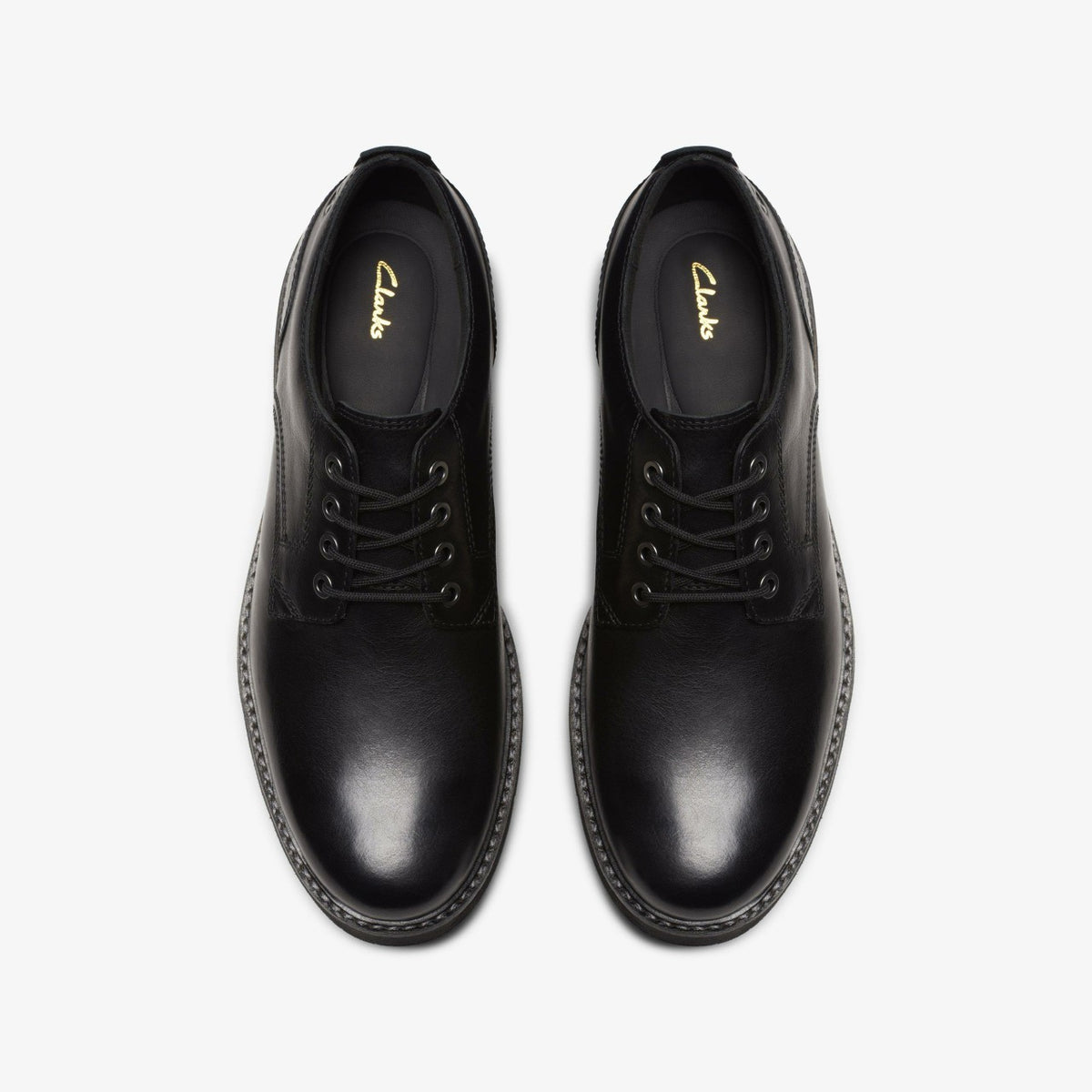 Clarks Top Pick / Batcombe Tie Black Leather